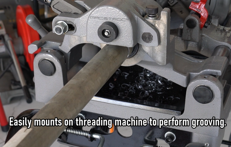 colt6-rollgroover-mount-on threadingmachine-pipegroover-UAE