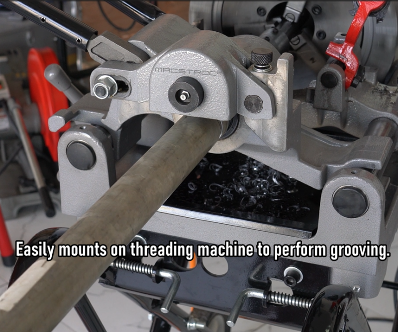colt6-rollgroover-mount-on threadingmachine-pipegroover-UAE