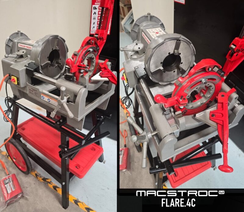 macstroc-flare4C-UAE-saudiarabia-pipethreadingmachine-ridgid-1224-4inch pipe threading machine