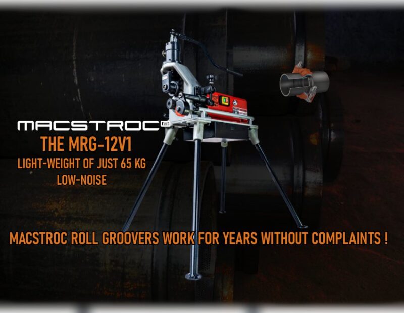 Macstroc-MRG-12V1-rollgroover-pipe-groovingmachine-lightweight-Dubai-UAE