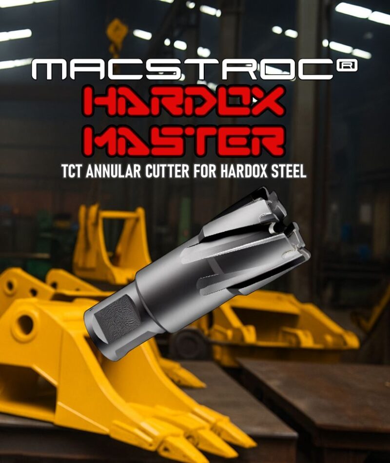 hardox-steel-annular cutter-macstroc-TCT-annularcutter-hardox-drilling-magneticdrillbit